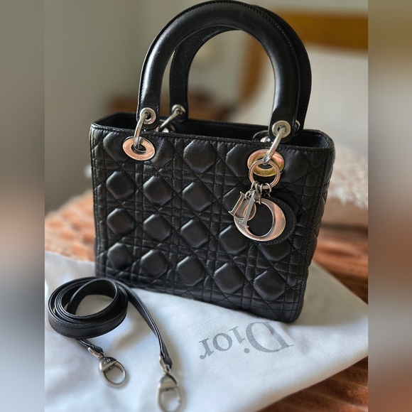 Lady Dior Medium Bag Lamb Leather - Picture 1 of 17